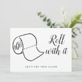 Änderung des Datums Zurückgestellt Storniertes Ere Save The Date (Stehend Vorderseite)