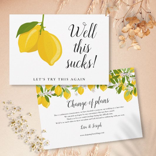 Änderung des Datums Zurückgestellt Storniertes Ere Save The Date