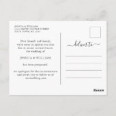 Änderung des Datums "Zurückgestellt Stornierungser Postkarte (Rückseite)