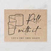 Änderung des Datums "Zurückgestellt Stornierungser Postkarte (Vorderseite)