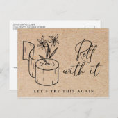 Änderung des Datums "Zurückgestellt Stornierungser Postkarte (Vorne/Hinten)