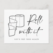 Änderung des Datums "Zurückgestellte Stornierung" Postkarte (Vorderseite)