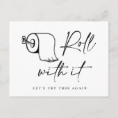 Änderung des Datums "Zurückgestellte Stornierung" Postkarte (Vorderseite)