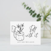 Änderung des Datums "Zurückgestellte Stornierung" Postkarte (Stehend Vorderseite)