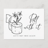 Änderung des Datums "Zurückgestellte Stornierung" Postkarte (Vorderseite)