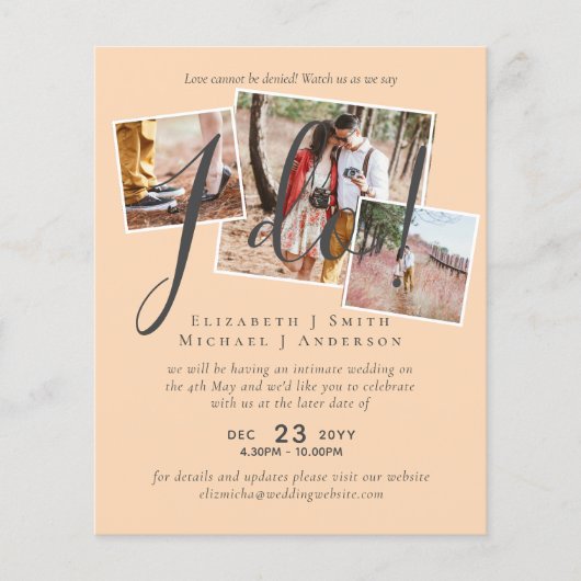 Änderung des Empfangs des Hochzeitstipendiums (Vorderseite)