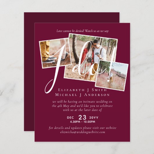 Änderung des Empfangs des Hochzeitstipendiums (Vorne/Hinten)