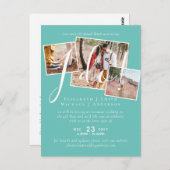 Änderung des Empfangs des Hochzeitstipendiums Postkarte (Vorne/Hinten)