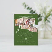 Änderung des Empfangs des Hochzeitstipendiums Postkarte (Stehend Vorderseite)