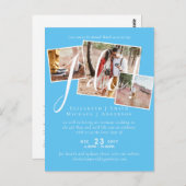 Änderung des Empfangs des Hochzeitstipendiums Postkarte (Vorne/Hinten)