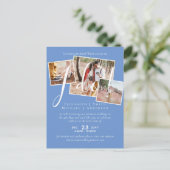 Änderung des Empfangs des Hochzeitstipendiums Postkarte (Stehend Vorderseite)