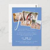 Änderung des Empfangs des Hochzeitstipendiums Postkarte (Vorne/Hinten)