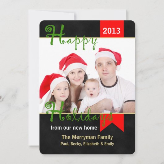 Änderung des Fotos der Weihnachtskarte Feiertagskarte (Vorderseite)