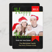 Änderung des Fotos der Weihnachtskarte Feiertagskarte (Vorne/Hinten)