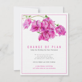 Änderung des Hochzeitsplanes Bougainvillea rosa ab Einladung