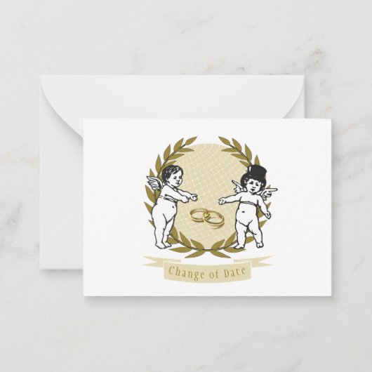 Änderung des Hochzeitstages Mitteilungskarte (Rückseite)