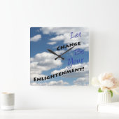 Änderung des Inspirationslebens Quadratische Wanduhr (Zuhause)