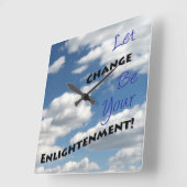 Änderung des Inspirationslebens Quadratische Wanduhr (Winkel)