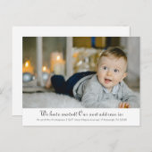 Änderung des klassischen Fotos der Adresse mit Mel Ankündigungspostkarte (Vorne/Hinten)