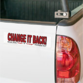 Änderung-ES-ZURÜCk Autoaufkleber (Auf Lkw)