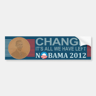 ÄNDERUNG ist es aller, den wir NOBAMA Autoaufkleber