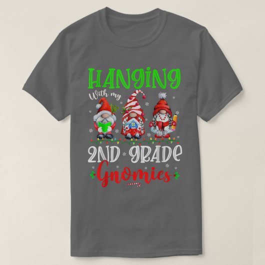 Änderung mit meinen 2. Grade Gnomies Xmas Lights G T-Shirt (Design vorne)