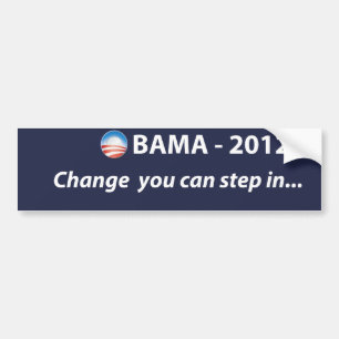 Änderung OBAMA 2012 können Sie herein treten Autoaufkleber