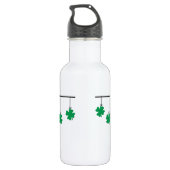 Änderung von Kleeblättern - Personalisiert Edelstahlflasche (Rückseite)