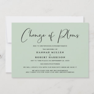 Änderung von Plänen Aufschieben Stornierung von St Ankündigung