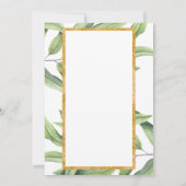 Änderung von Plänen Botanische Hochzeit verschoben Einladung (Rückseite)