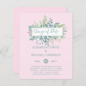 Änderung von Plänen Datum Grüne Eukalyptus Ereigni (Vorne/Hinten)