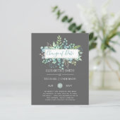 Änderung von Plänen Datum Grüne Eukalyptus Ereigni (Stehend Vorderseite)