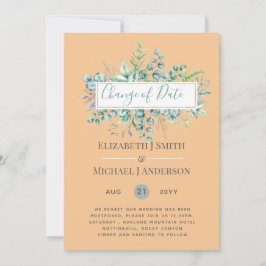 Änderung von Plänen Datum Grüne Eukalyptus Ereigni