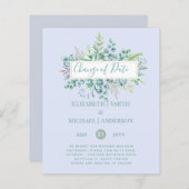 Änderung von Plänen Datum Grüne Eukalyptus Ereigni (Vorne/Hinten)