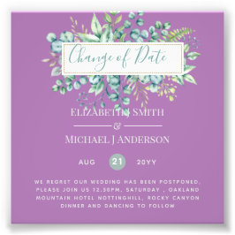 Änderung von Plänen Datum Grüne Eukalyptus Ereigni Fotodruck