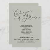 Änderung von Plänen, elegante Seite Neuer Hochzeit Einladung (Vorne/Hinten)