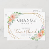 Änderung von Plänen Hochzeit verzögert Postkarte (Vorne/Hinten)