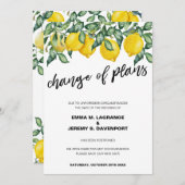 Änderung von Plänen Hochzeitslemonen Save The Date (Vorne/Hinten)