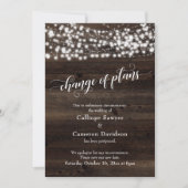 Änderung von Plänen Holzleuchten, die auf der Hoch Einladung (Vorderseite)