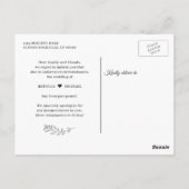 Änderung von Plänen rustikale Blumenreißleuchten Postkarte (Rückseite)