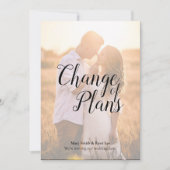 Änderung von Plänen zur Hochzeitskalligrafie Einladung (Vorderseite)