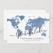 Änderung von Plänen Zurückgestellt Hochzeit in Url Ankündigung (Vorne/Hinten)