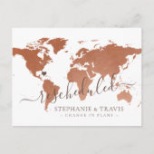 Änderung von Plänen Zurückgestellte Hochzeit in Ur Ankündigungspostkarte (Vorderseite)