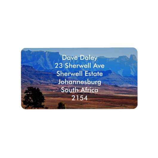 Änderungen an Blau Adressaufkleber (Vorne)