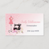 Änderungen an der Kleidung rosa Terminkarte (Vorderseite)