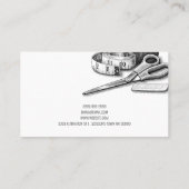 Änderungen beim Schneiden, Seamstress, Schneider Visitenkarte (Rückseite)