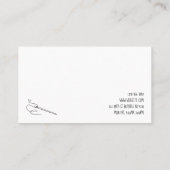 Änderungen der Seamresse, Schneiden, Schneiden Visitenkarte (Rückseite)