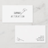 Änderungen der Seamresse, Schneiden, Schneiden Visitenkarte (Vorne/Hinten)