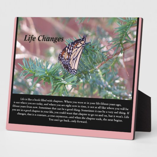 Änderungen des Lebens durch Inspiration Fotoplatte (Seite)