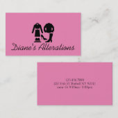 Änderungen, Schneiden, Seamress, Schneider Visitenkarte (Vorne/Hinten)